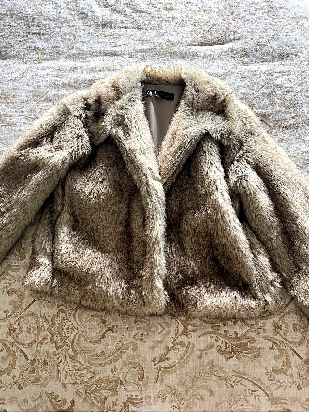ZARA Faux Fur Teddy Jacket